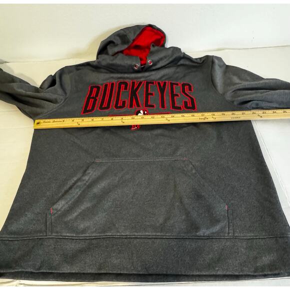 Scarlet & Gray Ohio State Buckeyes Men's‎ Hoodie Size M - Picture 5 of 8